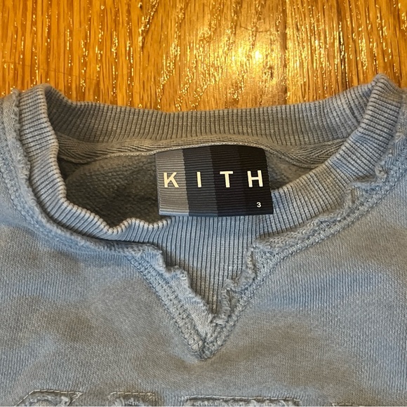 Kids Kith Blue Crew Neck Swear Shirt Size 3T - Picture 7 of 12
